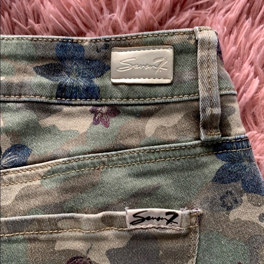 Seven 7 Floral Camouflage Jeans